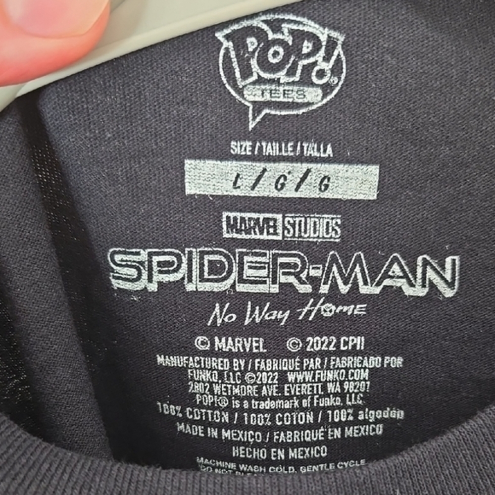 Marvel Black Spider-Man Short Sleeve Tee - Picture 2 of 4